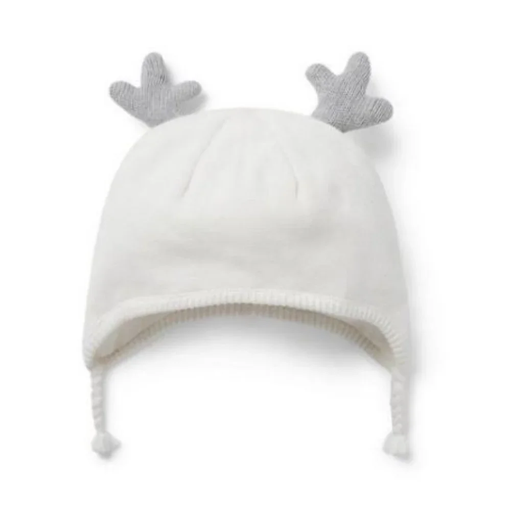 CLEARANCE Janie & Jack Knit Reindeer Antlers Hat 18-24 Months